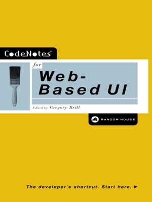 cover image of CodeNotes for Web-Based UI